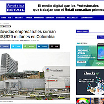 Movidas empresariales suman US$820 millones en Colombia